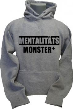 Hoodie Mentalitätsmonster hellgrau