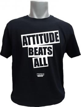 T-Shirt Attitude schwarz