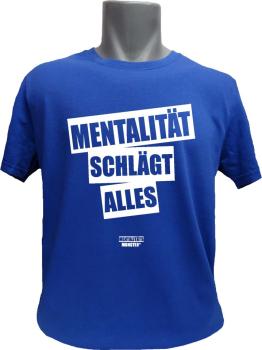 T-Shirt Mentalität blaumeliert