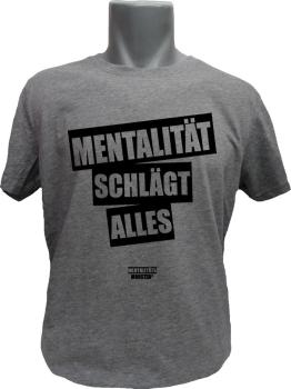 T-Shirt Mentalität graumeliert