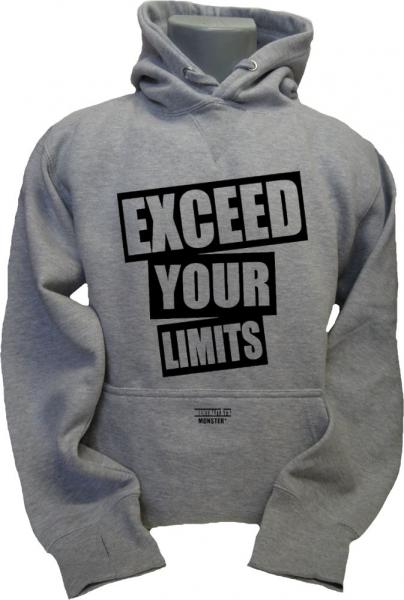 Hoodie Exceed Your Limits hellgrau