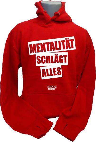 Hoodie Mentalität rot