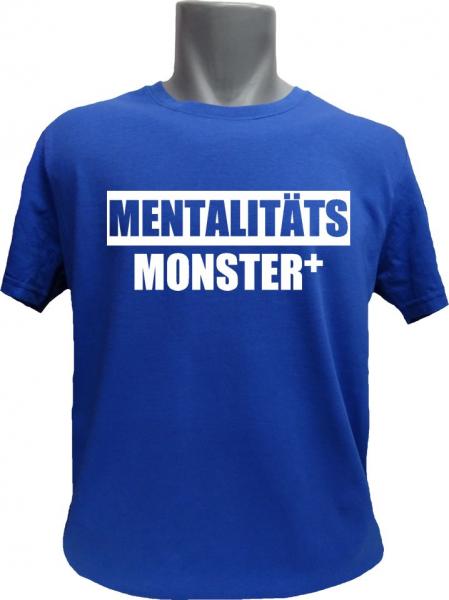 T-Shirt Mentalitätsmonster blau