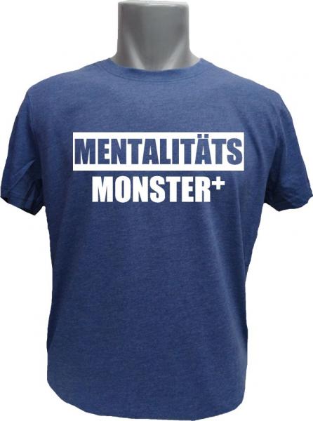 T-Shirt Mentalitätsmonster blaumeliert