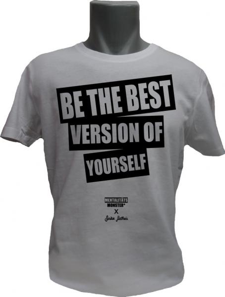 T-Shirt X Saskia Matheis Be The Best Version weiss